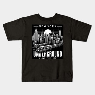 New York Underground NYC Subway Train Kids T-Shirt